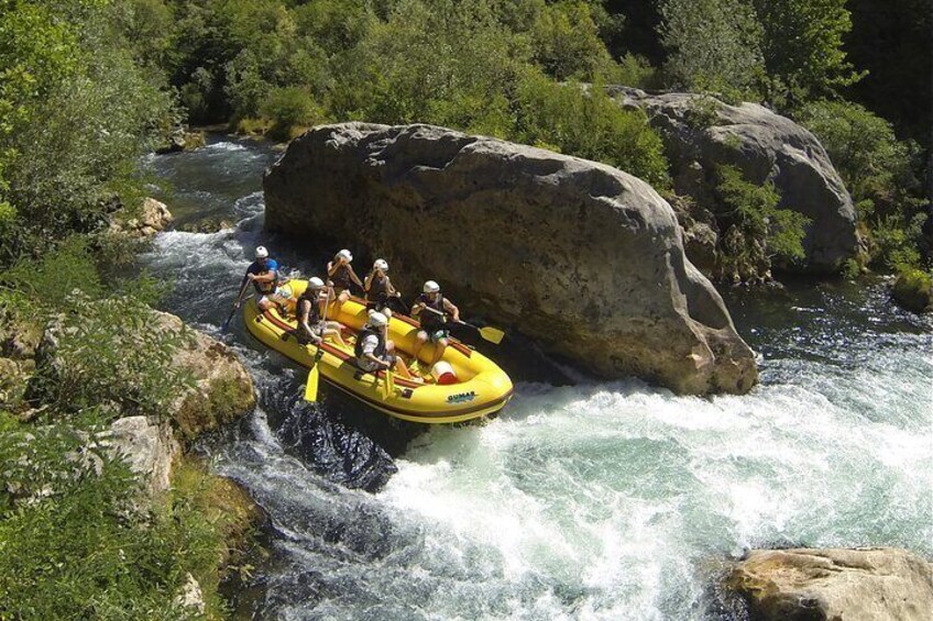 Rafting on Cetina River Adrenaline Experience from Split