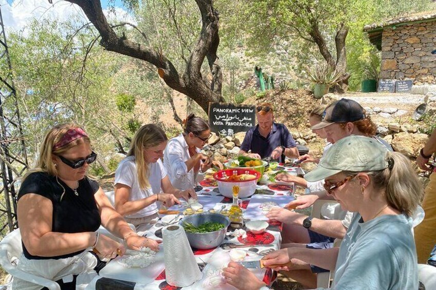 3-Hour Cooking Class overlooking the Blue City