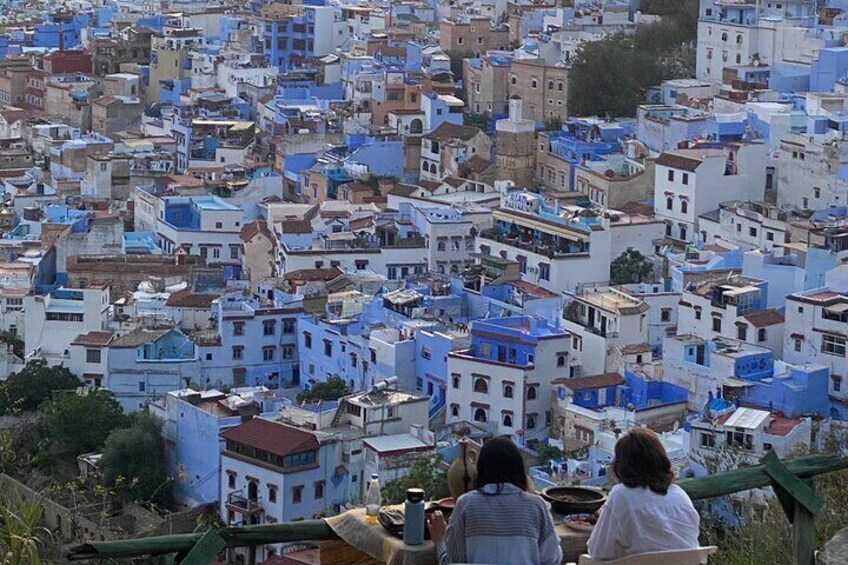 3-Hour Cooking Class overlooking the Blue City