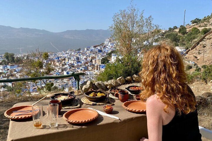 3-Hour Cooking Class overlooking the Blue City