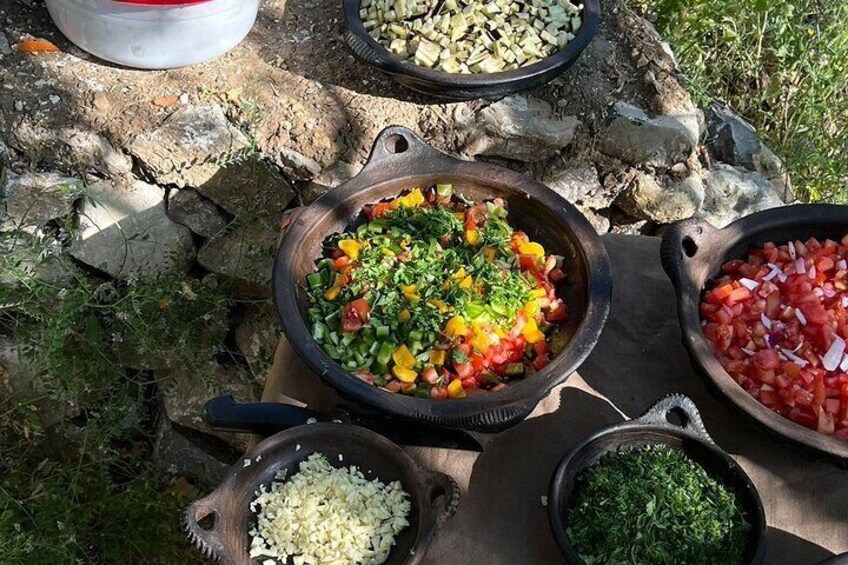 3-Hour Cooking Class overlooking the Blue City