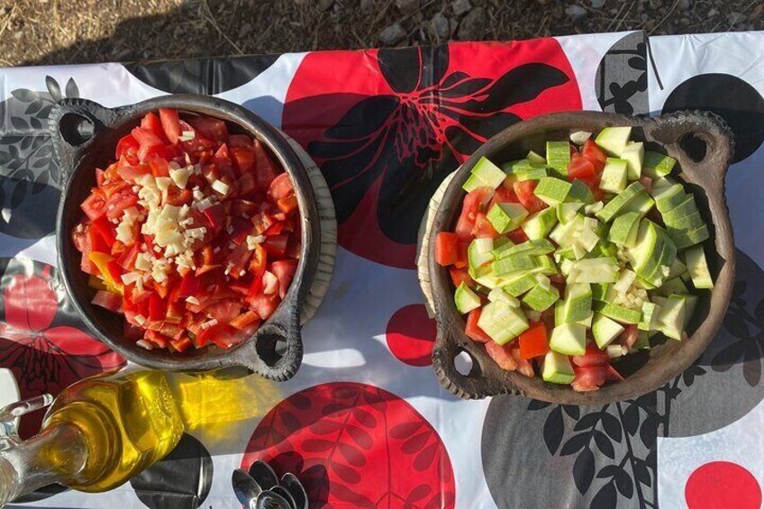 3-Hour Cooking Class overlooking the Blue City