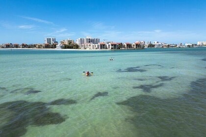 Kayak chiaro attraverso Clearwater