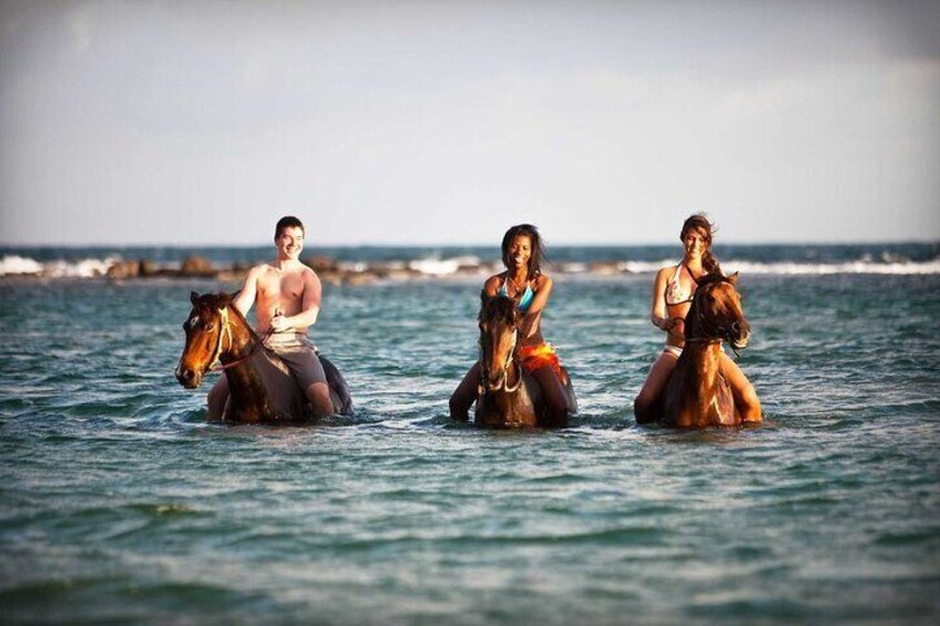 Horse Back Riding and Blue Hole Ocho Rios Private Tour