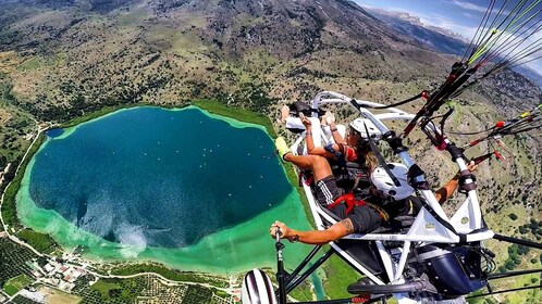 La Canée : Expérience de parapente avec un pilote professionnel