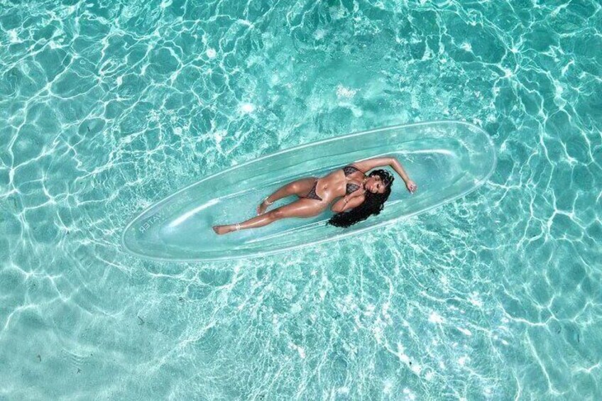 Clear Kayak Drone Photoshoot in Nassau Bahamas 