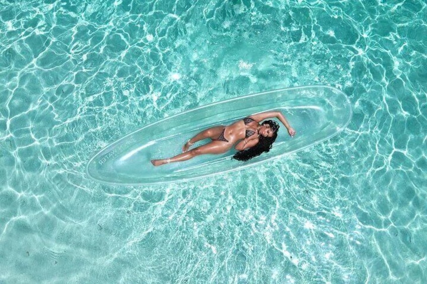 Clear Kayak Drone Photoshoot in Nassau Bahamas