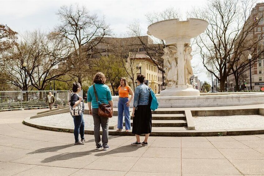 Dupont Circle Fountain and Meeting Location for the Embassy Row Tour 