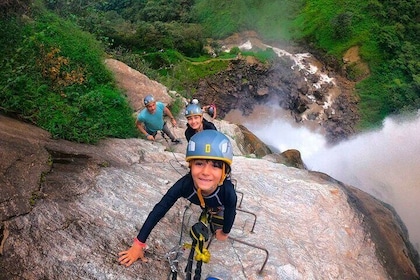 Waterfall climbing and Zipline Tour From Medellin