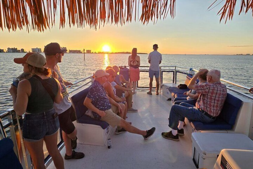 Sunset Dolphin Cruise with Sanibel Lighthouse Views