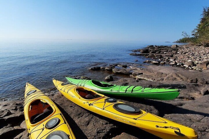 Coastal Kayaking on Lake Superior in Two Harbors, MN