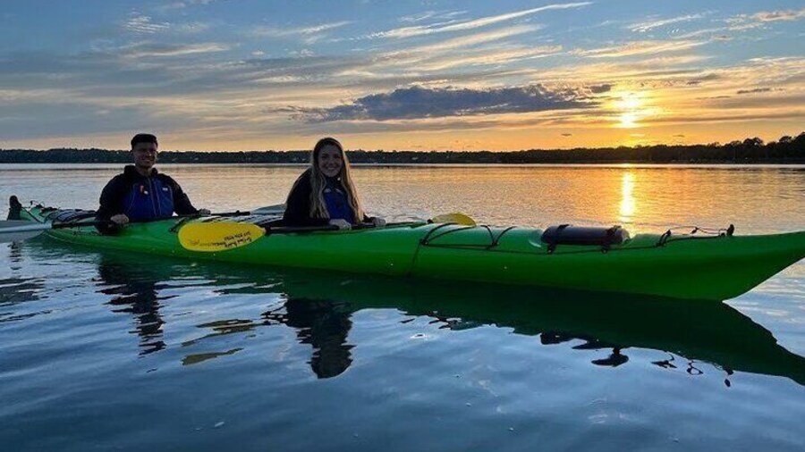 Portland Paddle uses both tandem and solo kayaks