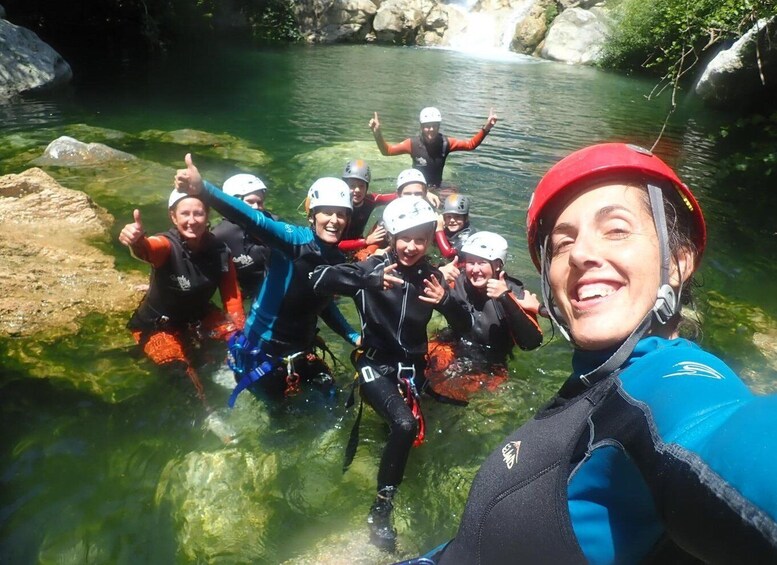 Wild canyoning in Sierra de las Nieves, Málaga