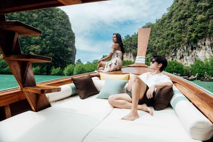 Krabi: Tour privato di lusso in barca a coda lunga per visitare le isole