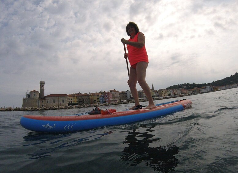 Picture 2 for Activity Exploring the Coast: SUP Adventure from Piran to Strunjan