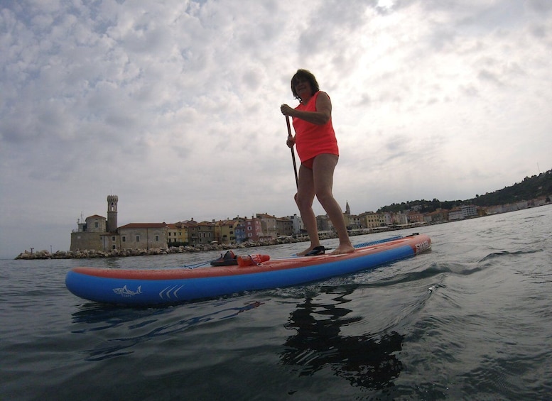 Picture 2 for Activity Exploring the Coast: SUP Adventure from Piran to Strunjan