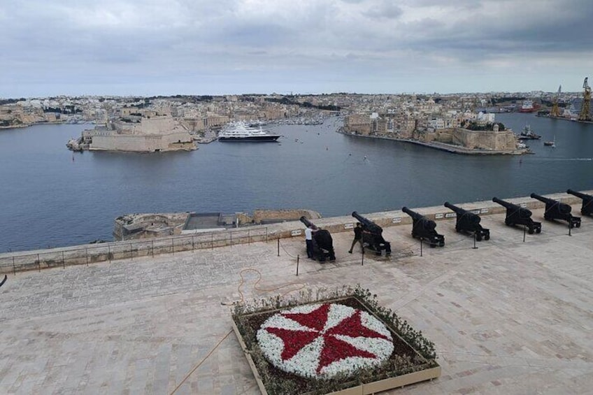 Panoramic View of the Grand Harbour as seen from Upper Valletta Gardens