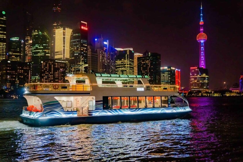 Picture 2 for Activity Shanghai: Night River Cruise Tour with Xinjiang Style Dining