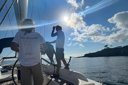 2.5h Sunset Navigation with Azorean starters and Wine