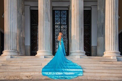 Athens Flying Dress Photoshoot