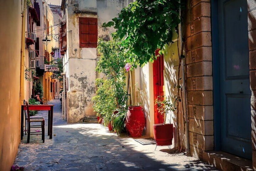 Chania Old Town, Public Market and Chrisopigi Monastery Tour