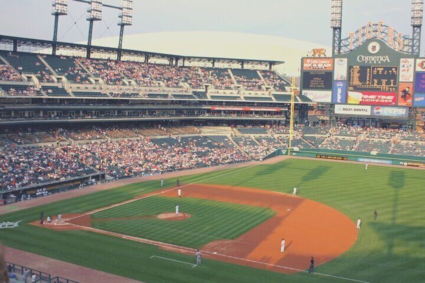 Detroit Tigers Baseball Game Ticket at Comerica Park