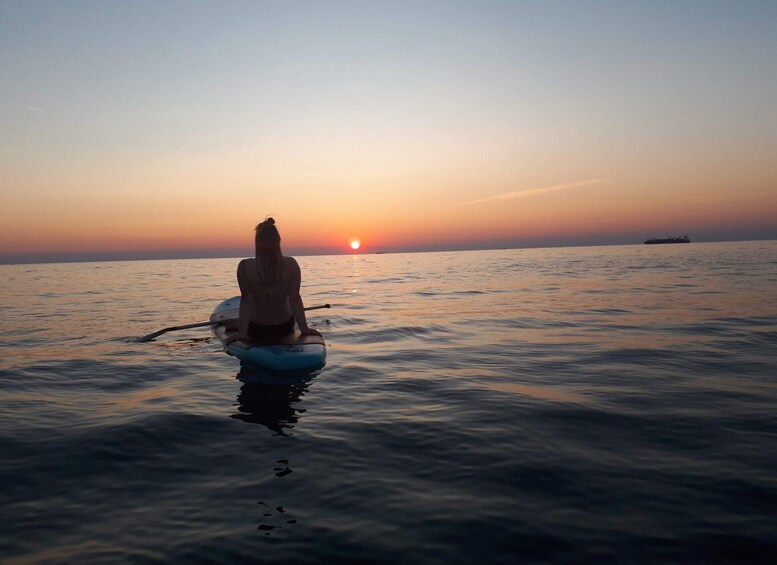 Picture 1 for Activity Portorož: Sunset Coastline Stand-Up Paddleboarding Tour