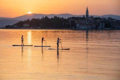 Portorož : Excursion en Stand-Up Paddleboard sur la côte au coucher du sole...