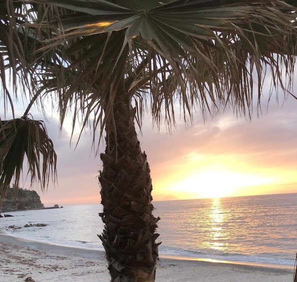 Picture 2 for Activity Tropea: Sunset Costa degli Dei Boat Tour with Swimming