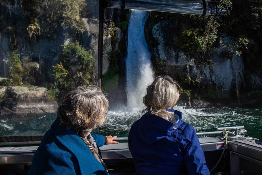 Picture 1 for Activity Taupo: Lake Taupo Western Bays Catamaran Tour with Bush Walk