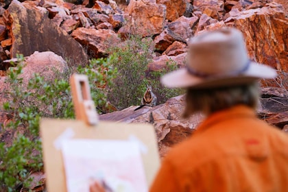 Alice Springs: Simpsons Gap Sunset Watercolour Painting Class