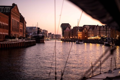 Gdańsk : Coucher de soleil panoramique croisière avec un verre de Prosecco