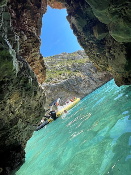 Picture 8 for Activity From Vlore: Grama Bay Caves & Beaches Speedboat Guided Tour
