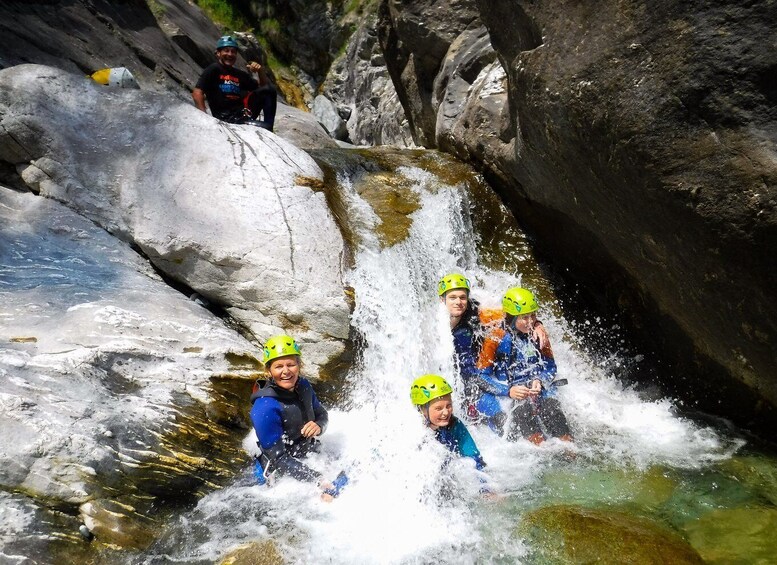 Picture 1 for Activity Champdepraz: Torrente Chalamy Family-Friendly Canyoning Tour