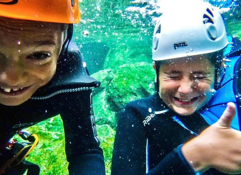 Picture 9 for Activity Champdepraz: Torrente Chalamy Family-Friendly Canyoning Tour