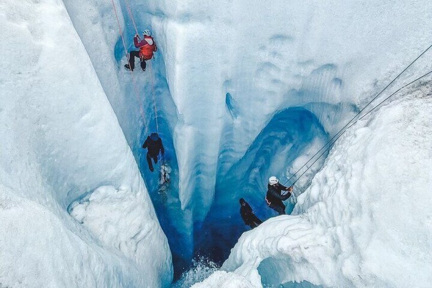 Heli Glacier Crevasse Ice Climbing- Summer