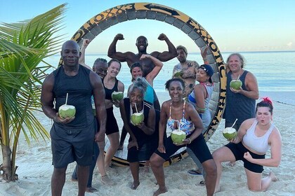 Beach Gym Workout on the World Famous 7 Mile Beach in Negril