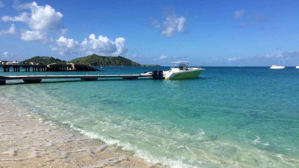 Boat on the coast of St Martin