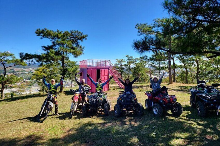 Group Tours are great for Photos with 360' views of Dalat and the Golden Valley