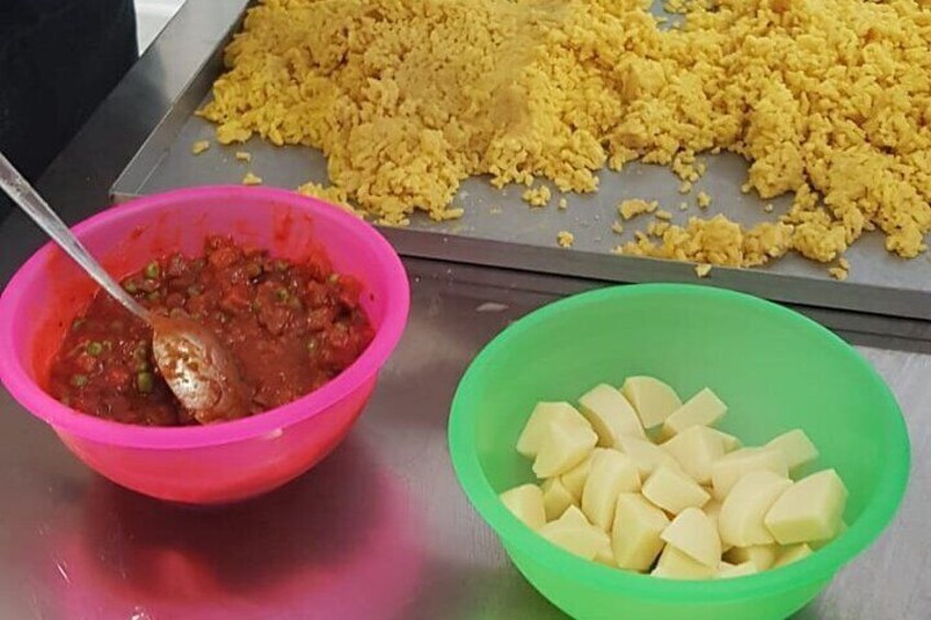 Course of Arancini and Almond Paste in Catania