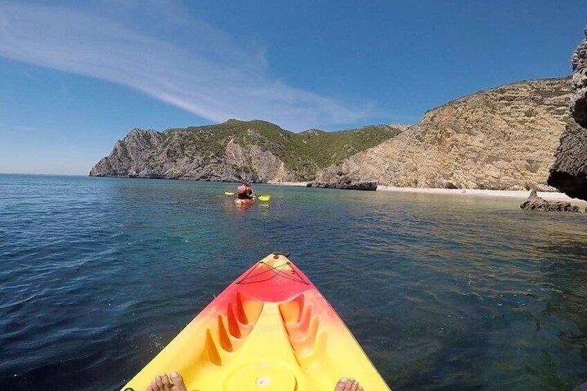 Entering the beach