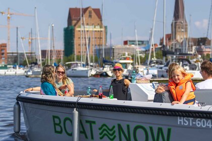 Rostock: Electric Boat Rental on the Warnow River