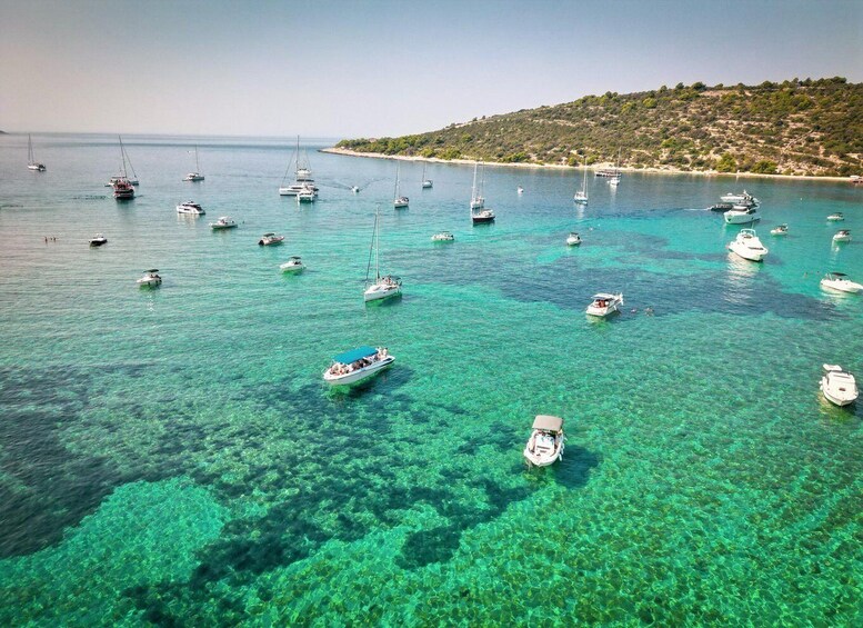 Picture 3 for Activity From Trogir: Half-Day 3-Island Boat Tour with Coffee/Water