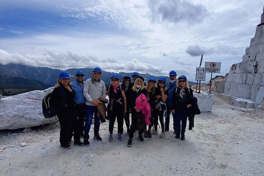 Carrara Marble Tour with transfer from Lucca