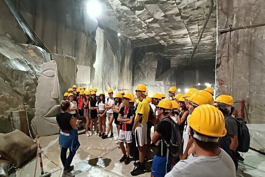 Carrara Marble Tour with transfer from Lucca