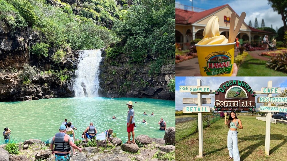 Waimea Waterfall Hike & Swim w/Dole Plantation (Breakfast/Lunch included)