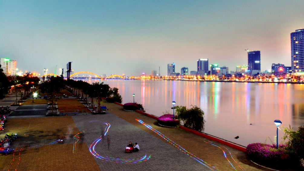 City at night in Da Nang