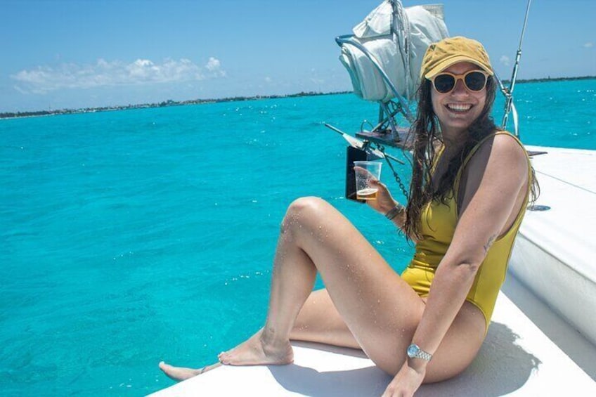 Isla Mujeres Catamaran Tour from Cancun with Snorkel and Open Bar