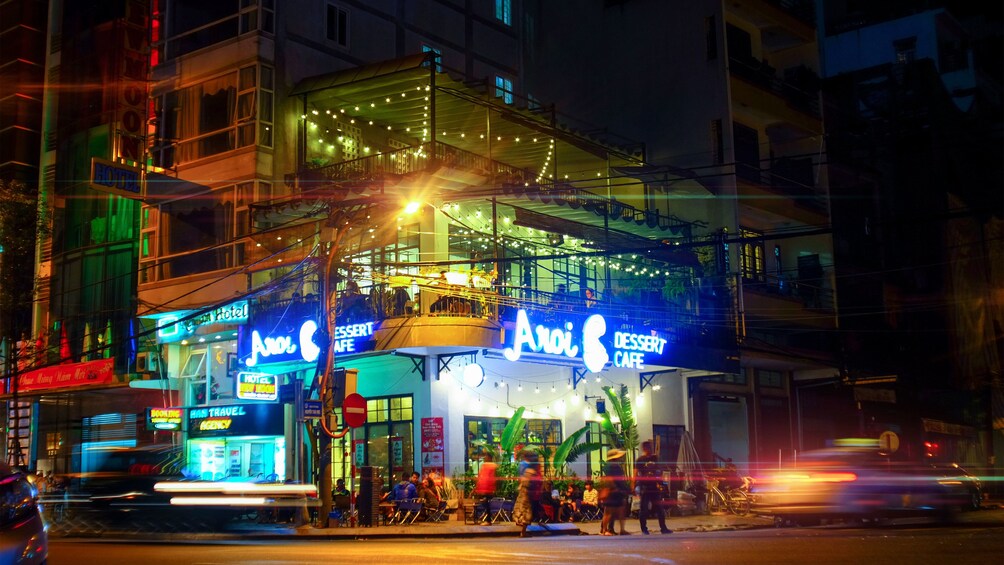 City at night in Da Nang