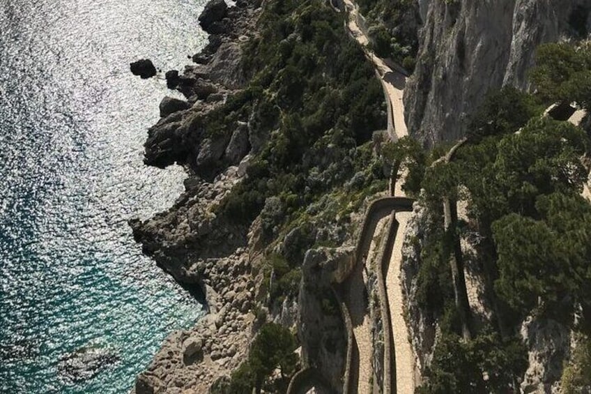 Capri, Anacapri and Blue Grotto from Naples